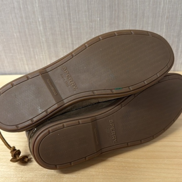 Sperry Top Sider Coil Hook Suede Ankle Boots Taupe Women 7.5 - Picture 5 of 9